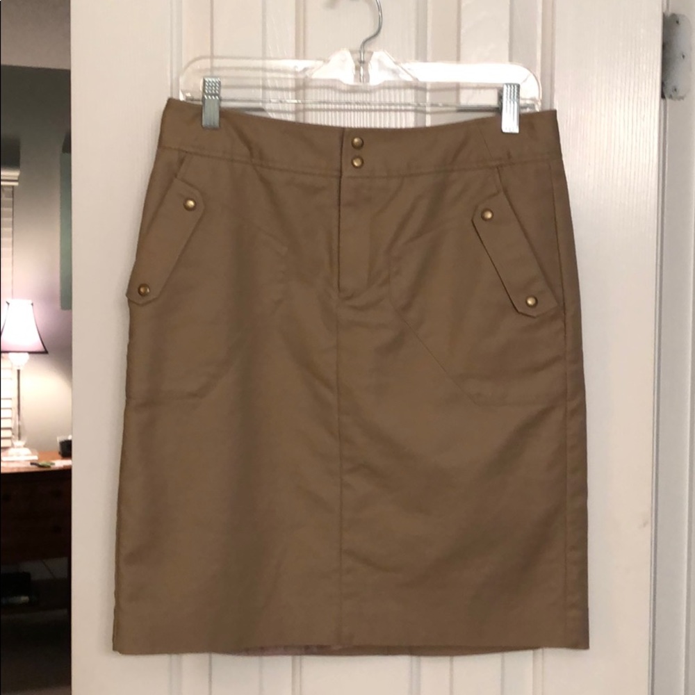 Worthington Lined Skirt in Camel
